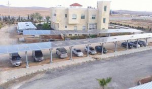 81kW Steel Solar Carport Structure to Jordan